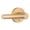 Satin Brass, variant on Miseno MLK3012XCP Elkton Round Rod Privacy Door Lever Set - Chrome