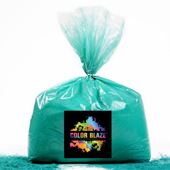 Color Powder Teal - 25 Pounds - Ideal for Fun Runs, Holi Festivals, Color Wars, and More!