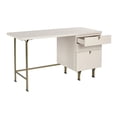 thumbnail image 4 of Sunpan Celine 44.25" Modern Wood and Steel Desk in Cream/Antique Brass, 4 of 4