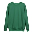 thumbnail image 4 of Gaexia Oversized Sweatshirt for Women Cotton Sweatshirt Long Sleeve Pullover Soft Comfortable Casual Solid Top Loose Fit Warm Wear,Green,XL, 4 of 4