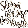 thumbnail image 2 of Villa, Mlli 12x12 Gold Ornate Wood Framed with Double Matting Museum Art Print Titled - Girl Boss Hustle, 2 of 4