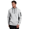 thumbnail image 5 of RBX Active Men's 1/4 Zip Fleece Hoodie Sweatshirt with Pockets, 5 of 5