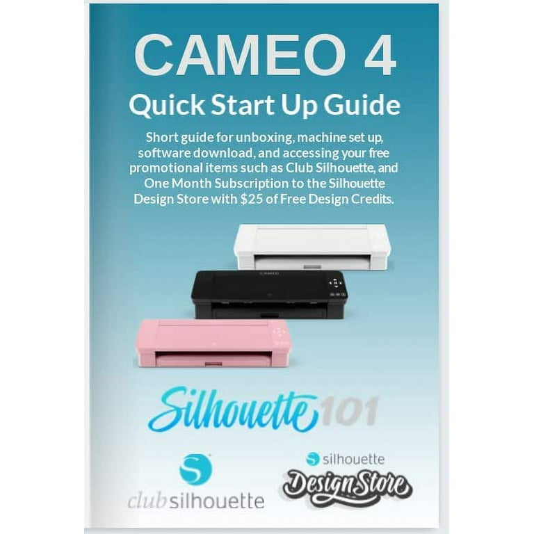 Silhouette Cameo 4 Extras Bundle with Extra AutoBlade, Extra Cutting mat,  Tool Kit, PixScan Mat, and Start up Guide for Cameo 4 with Bonus Designs