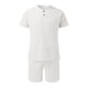 thumbnail image 4 of Conjuntos de dos piezas Cagnkofi para hombre, conjuntos cortos de verano, camisetas casuales de manga corta con botones y cuello en V, y pantalones cortos con cordón, chándal, 4 of 6