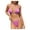 Hot Pink-29, variant on Lopeceal Adjustable Strap Triangle Bikini Thong Sets for Women Tie Back Bathing Suits Sparkle Swimsuit 2 Piece