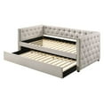 thumbnail image 3 of ACME Romona Upholstered Twin Daybed with Trundle in Beige, 3 of 4