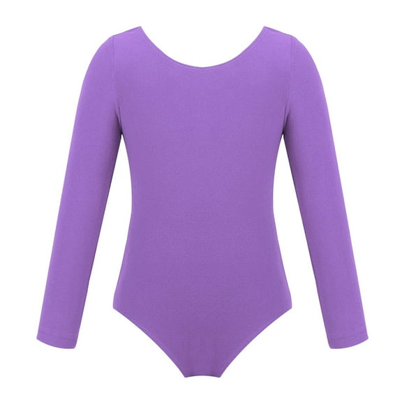 Alvivi Girls Long Sleeve Ballet Dancer Leotard Dress Gymnastics Bodysuit 3-12