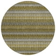 thumbnail image 2 of Addison Rugs Chantille Indoor/Outdoor Transitional Stripes Coffee Washable Round Rug, 8' x 8', 2 of 6