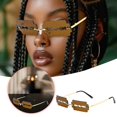 thumbnail image 1 of Stylish Square Frame Metal Sunglasses for Events and Unique Fashion Statements, 1 of 3