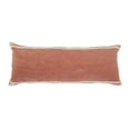 thumbnail image 2 of Harlow Hill Cinnamon/White Striped Contemporary Cotton Throw Pillow Cover, 14" x 36", 2 of 9