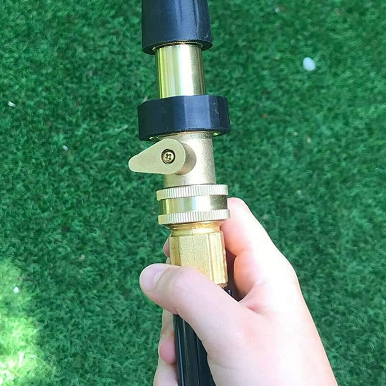 ZIYUMI Rubinetto A Sfera In Ottone 3/4 Pollice Per Giardino – Valvola Di Intercettazione Pesante, 2 Pezzi Con 4 Rondelle, Antiruggine