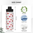 thumbnail image 3 of Daiia Red Lips 1 Printed 18 OZ Sports Insulated Kettle Drinking Cup Water Bottle Stainless Steel Kettle Portable Cup For Gym, 3 of 7