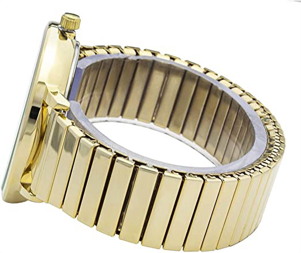Blekon Collections Women's 38mm Case Metal Glossy Stretch Band Watch