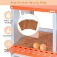 thumbnail image 5 of ZephyPaws Chicken Nesting Boxes,10 Compartment Metal Poultry Nest Box Wall Mount for Chickens,Hens,Ducks,Easy Egg Collection,Large Vented Holes Chicken Coop Equipment,Orange, 5 of 8