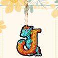 thumbnail image 3 of Llavero Artístico Con Dinosaurio Doble Cara 26 Letras Creativas, 3 of 9
