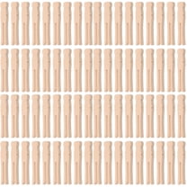 Foxnovo Khaki Wooden Clothespins Strong Clamping Force for Laundry 400Pcs