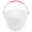 White, variant on HONMEET Outdoor Bucket Portable Sand Bucket Gray PP for Construction Tools 1Pcs