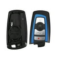 thumbnail image 1 of Unique Bargains 4 Button Replacement Key Fob Case Keyless Entry Remote Key Shell for BMW 328i with Blade No Chip Blue, 1 of 7