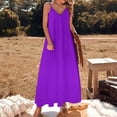thumbnail image 3 of Neon Purple Sleeveless Dress Loose Women's Dress Dresses Luxury Evening Dresses, 3 of 9