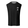 thumbnail image 4 of HCNTES Tank Top for Bodybuilding Gym Athletic Running Vest Fitness Training Workout Sleeveless Mens T-Shirts(Black,3XL), 4 of 4
