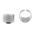 thumbnail image 1 of Cuadros Decorativos 4 unids/bolsa Protector de dedos anillo de plata dedal de costura ajustable Ndcxsfigh Nuevos Originales, 1 of 6