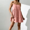 thumbnail image 2 of TaTaai Women's Summer Spring Casual Solid Color Sleeveless Backless Dress with Adjustable Spaghetti Straps Gift, 2 of 7