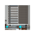 thumbnail image 3 of WYMO Zebra Blinds 22 x 72 INCH - Sheer Horizontal Blinds and Shades for Daytime and Nighttime - Light Filtering Roller Shades for Windows - Dark Grey - Manual Control Stick, 3 of 7