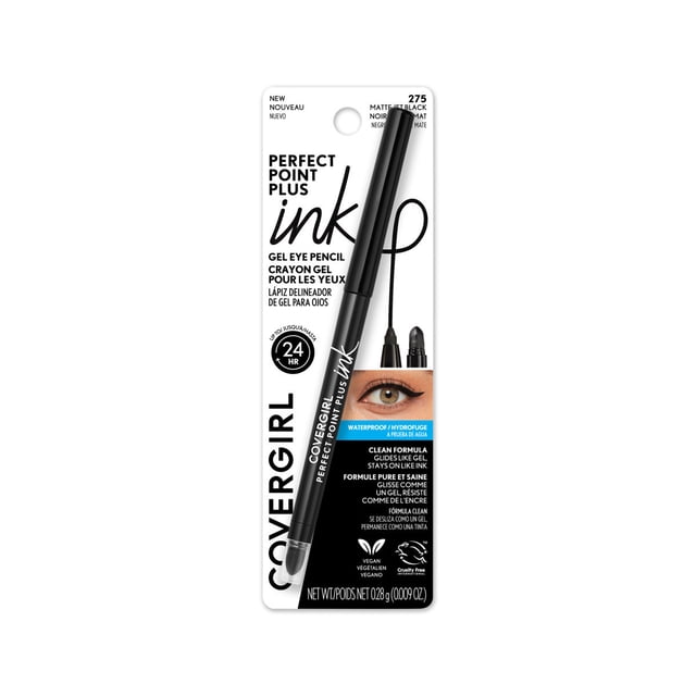 Delineador para ojos Covergirl en gel tono 275 negro mate 0.28 gr