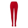 thumbnail image 5 of Lenpel Women's Sweatpants Loose Elastic High Waisted Solid Color Tapered Leg Footed Lounge Pants Soft Casual Joggers(Red,X-Large), 5 of 7
