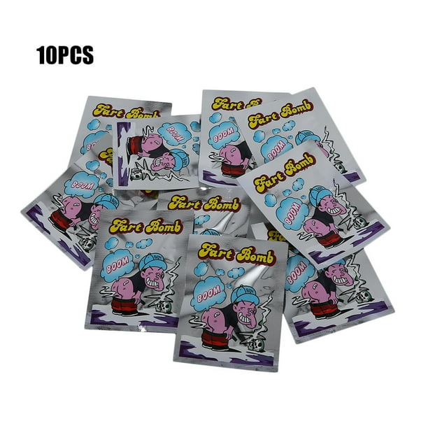 10pcs Funny Fart Bomb Bags Stink Bomb Smelly Funny Gags Practical