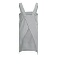 thumbnail image 6 of Gzaac Women Cotton Linen Pinafore Square Cross Apron Garden Work Pinafore Dress, 6 of 6