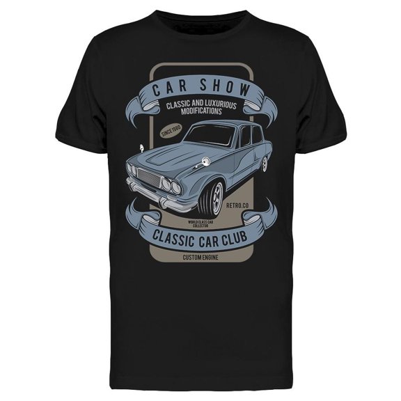 Car Show, Classic Cartoon Tee Men's -Image by Shutterstock