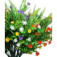 thumbnail image 2 of ZOELNIC Artificial Flowers for Outdoors, 6 Bundles Artificial Outdoor Plants UV Resistant Fake Plastic Flowers for Hanging Planter, Window Box Pot, Mix Color, 2 of 15