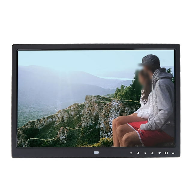 Digital Photo Frame, 15 Inch Digital Photo Frame 1280 x 800 TFT LED Screen with Touch Buttons, MP3 / 4 Movie Player, Alarm Clock