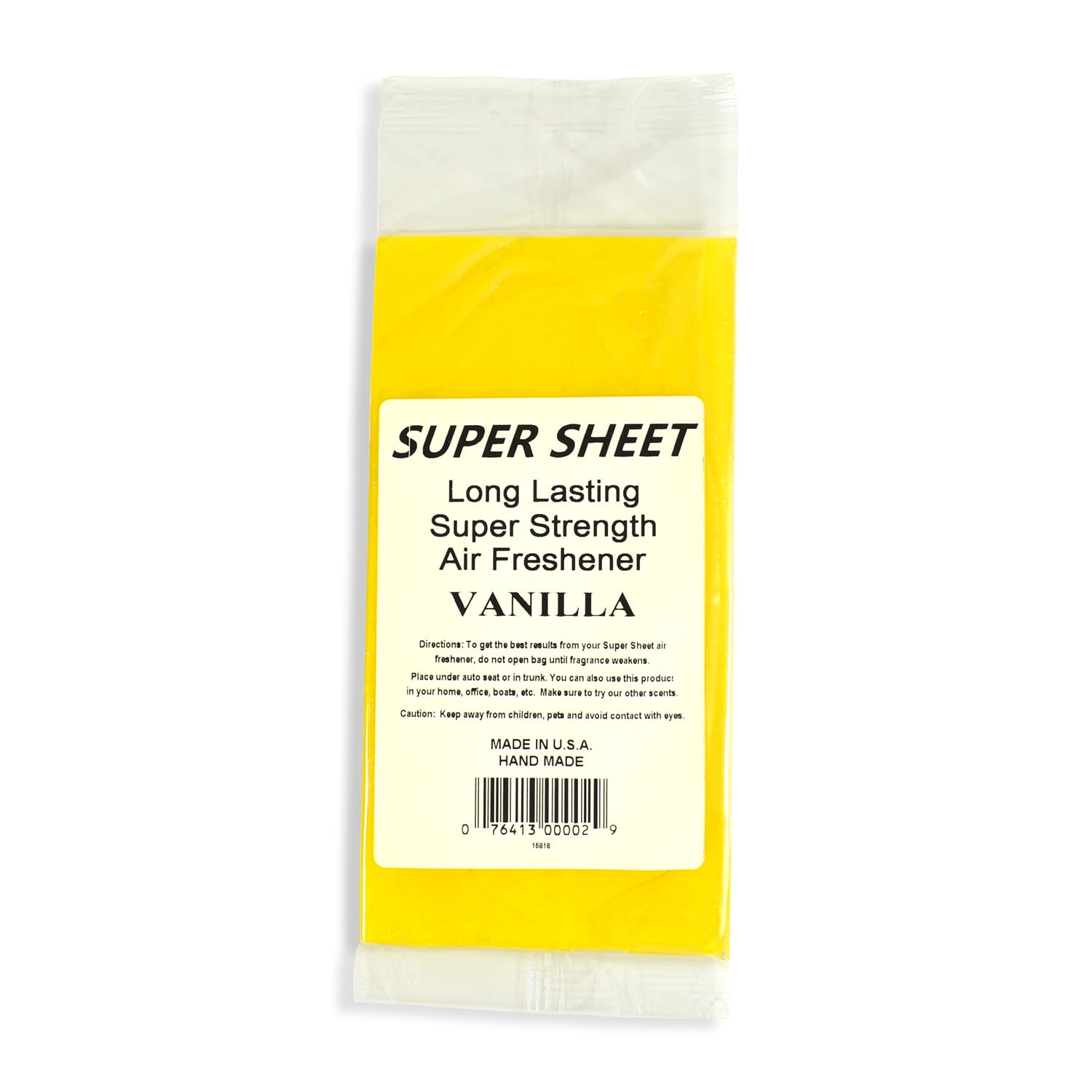 Jenray Super Sheet Small (7.5"x3.75") Under Seat Car Air Freshener