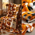 thumbnail image 4 of WWC Halloween Throw Blanket, 40x28 inch Cozy Plush Flannel Blanket, Soft Lightweight Halloween Decor Nap Blanket for Fall Sofa and Bedroom, 4 of 8