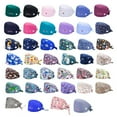 thumbnail image 1 of Operating Hats Nurses Gourd-shaped Long-time Service Pure Color Dull Polish Assorted Colors Buttons Christmas Day Bouffant Caps, 1 of 4