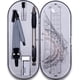 thumbnail image 1 of Juego de 8 piezas de geometría matemática, suministros para estudiantes con caja de almacenamiento irrompible y bolsa reutilizable, incluye reglas, transportador, brújula, lápiz, borrador. Para estudi Namotu CZBG-HQ76, 1 of 6