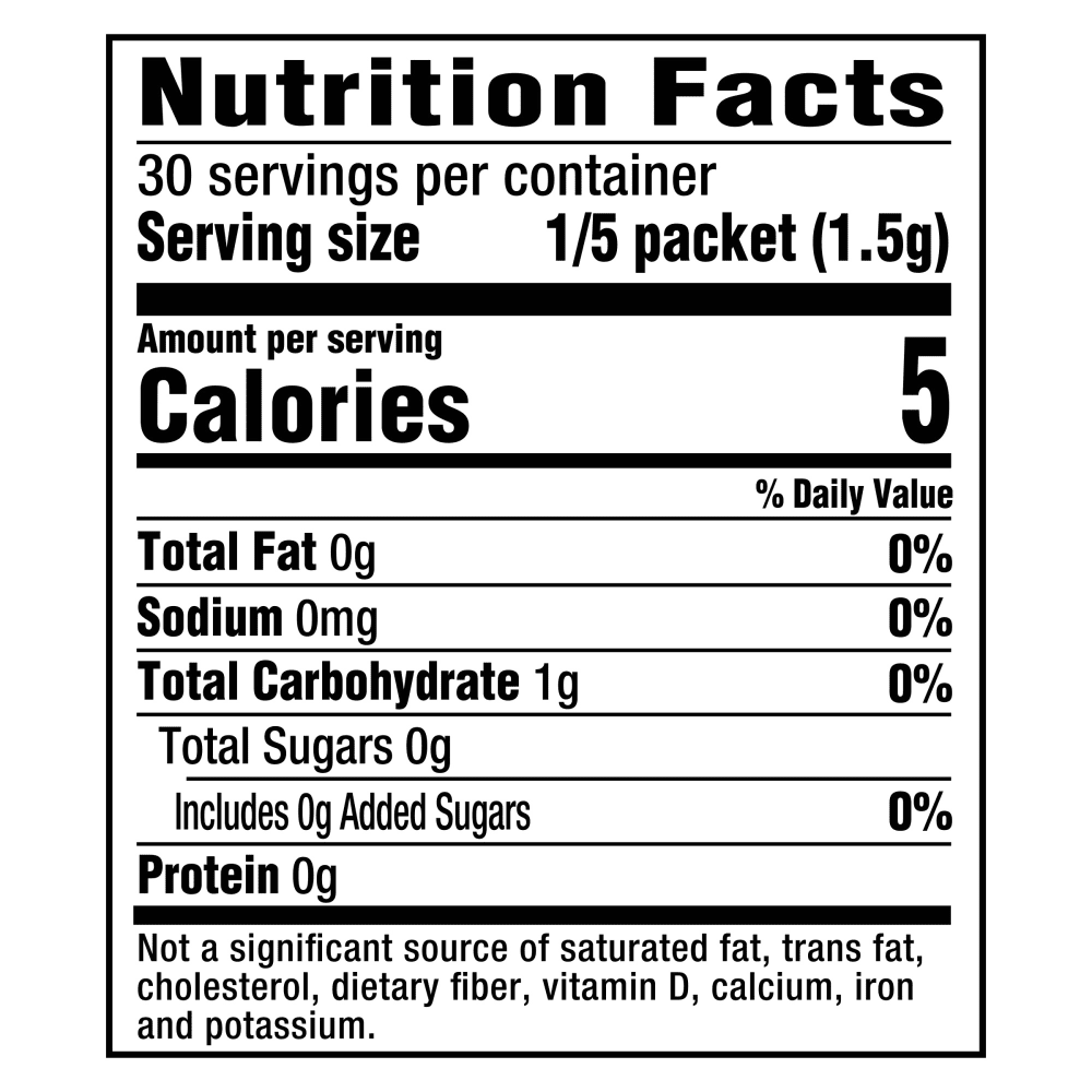 Crystal Light Zero Sugar Sweet Tea Drink Mix Packets 6 ct - 5 Pack