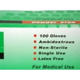 Shamrock Synthetic Vinyl Powder Free Examination Gloves, Medium, 100