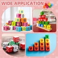 thumbnail image 6 of Uxcell 200 Pack Blank Wooden Dice,10mm 6 Sided Wood Cube Unfinished Wooden Cube Rounded Corners Square Block for DIY Craft Projects, Orange, 6 of 6