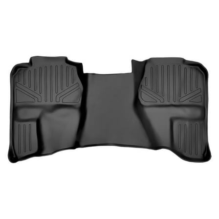 Custom Fit 2nd Row Floor Mats Liner for 2007-2013 Chevy Silverado 1500, Black