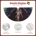 thumbnail image 3 of KLL Christmas Tree Skirt,Party Decorations Farmhouse for Christmas Decorations Holiday Party 30" -Rainbow Wings Majestic Dragon, 3 of 6