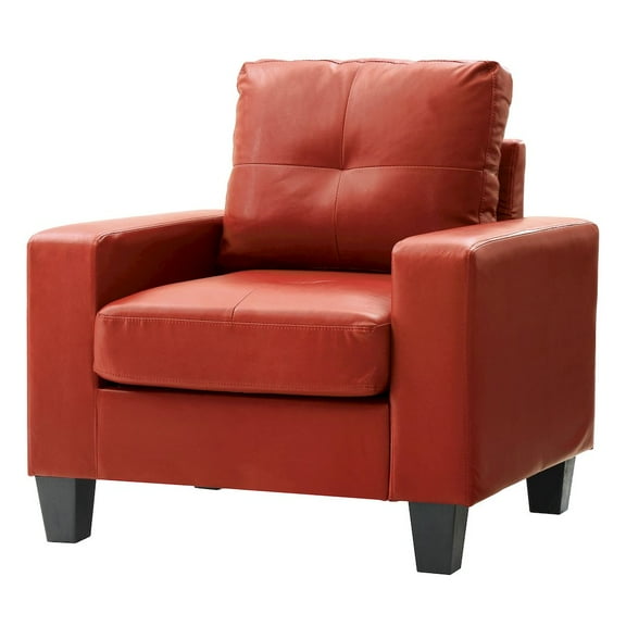 Glory Furniture Newbury Accent Chair in Red Color