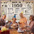 thumbnail image 6 of 60th Birthday Party Decorations, Vintage Back in 1965 Banner 60 Year Old Birthday Party Poster Supplies Vintage 1965 Backdrop Photography Background for Men & Women 60th Class Reunion Decor, 6 of 10