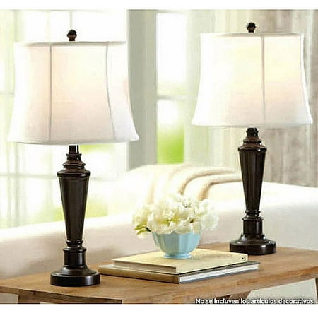 Transitional Wallchiere - Better Homes and Gardens Transitional Lamp, Dark Bronze Finish, 2pk