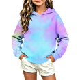 thumbnail image 5 of Children Girls Gradient Hoodies Sweatshirt Long Sleeve Pullover Sweatshirt for Girl for Fall Winter, 5 of 8