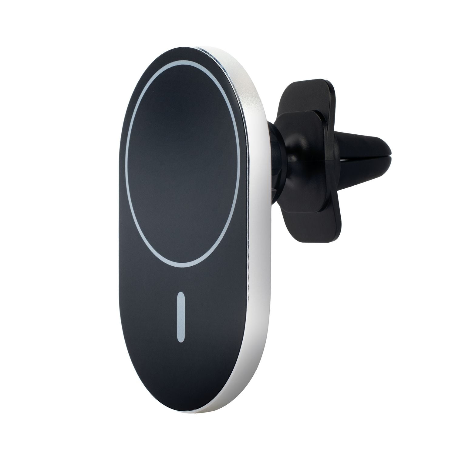 Powerology Support de ventilation métallique compatible MagSafe 15 W pour iPhone - Noir