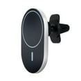 thumbnail image 3 of Powerology 15W MagSafe Compatible Metallic Vent Mount for iPhone - Black, 3 of 3