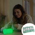thumbnail image 1 of Lana Glow in the Dark - Pack de 5 lanas de poliéster luminoso para manualidades, 53 m cada uno, Blue Glow, 1 of 3